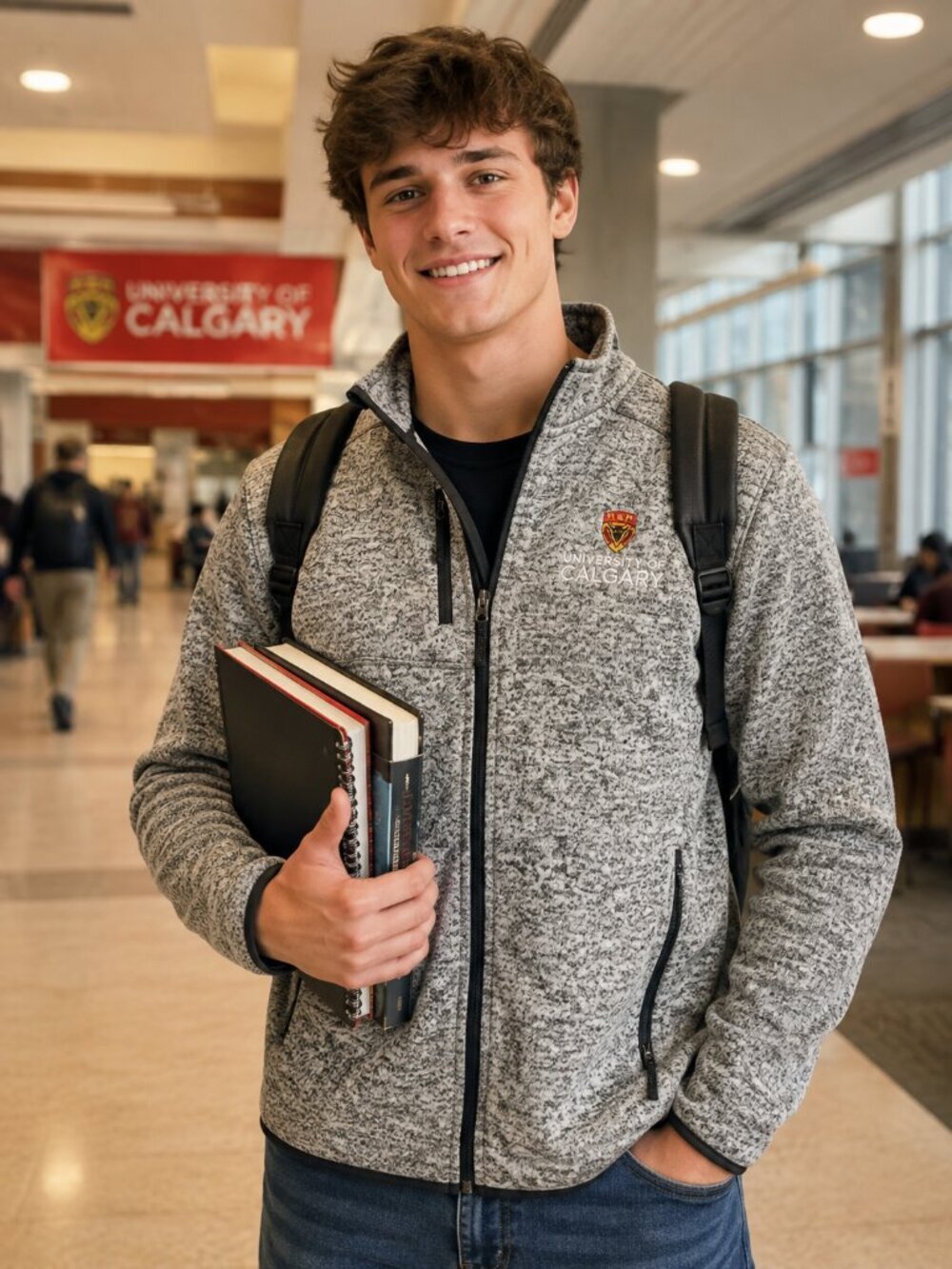 UNIVERSITY OF CALGARY FULL ZIP JACKET (LARGE) - Picture 1 of 4